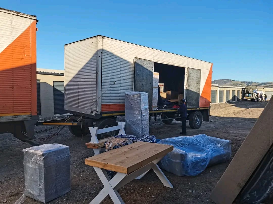 Professional furniture moving team loading truck in Cape Town